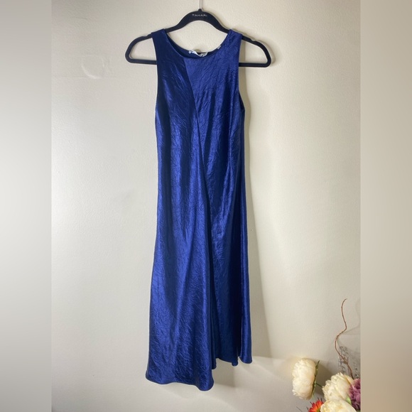 Vince silk bias slip‎ dress crushed pure asymmetric sleeveless luxury designer - Picture 3 of 7